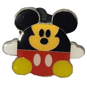 Disney Pin Mickey Mouse Round Character Cuddly Round Squishy Pillow 2007 53389